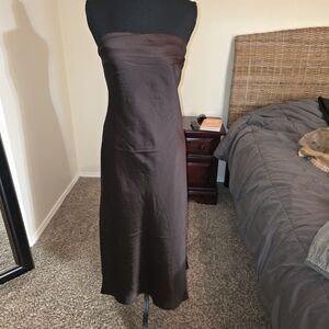 Express Chocolate Strapless Dress